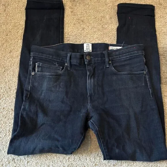 Unbranded Men's Black and Navy Jeans - Picture 2 of 7